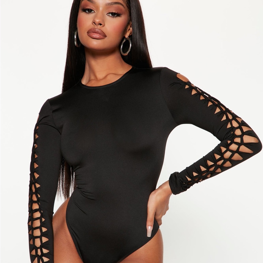 NWT FASHIONNOVA NOT SORRY CUT OUT BODYSUIT
